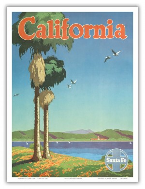 California Santa Fe Poster